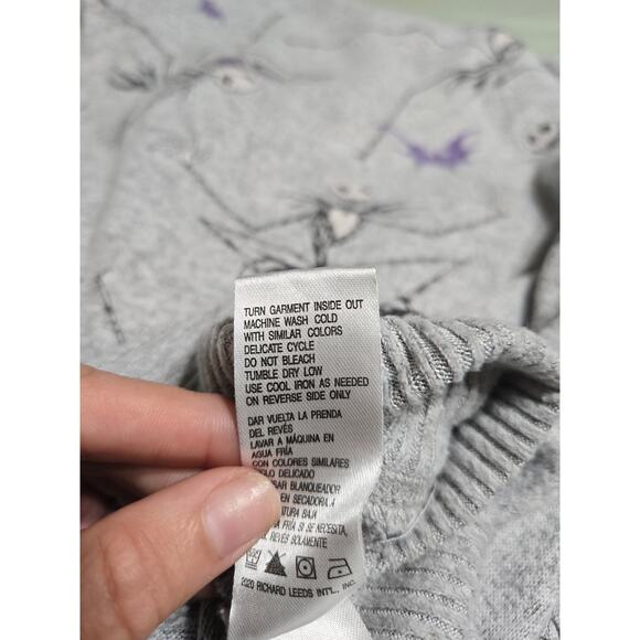 Disney Tim Burton nightmare before Christmas xl women's gray pajama top - Picture 7 of 9